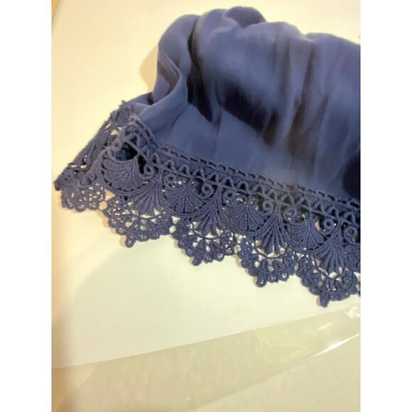 Alter'd State Navy Swing Dress with Crocheted Neckline and Hem Size Medium - Picture 6 of 10